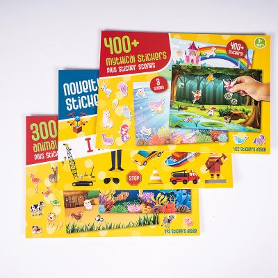 China Custom cartoon sticker factory wholesale sticker book a4 sticker paper with a cartoon sticker for sale