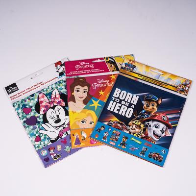 China Decorative Sticker Children's Favorite Sticker Album Custom with 50 Toy Stickers for sale