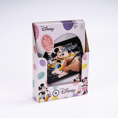 China Custom Mickey and Minnie Scratch Art Set and Scratch Poster for Kids Drawing Toys for sale