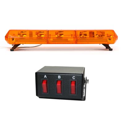 China HAIBANG Factory 1200Mm Fire Pump Halogen Amber Flashing Light Bar Rescue Truck Rotator Lightbar TBD-210-Z for sale