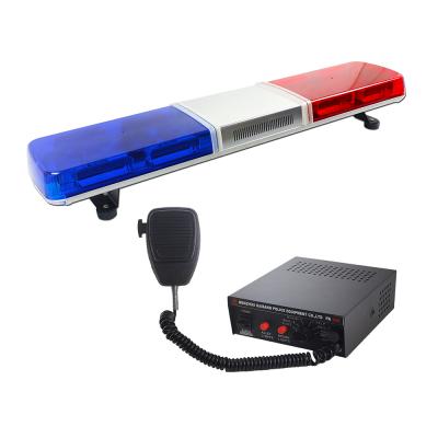 China Polycarbonate (PC) HAIBANG Police Emergency Led Roof Light Bar Speaker Warning Lightbar With Siren for sale