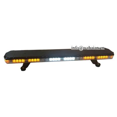 China Amber White Warning Ambulance Flashing Light Outdoor Ultra Thin Black PC Led Warning Bars for sale