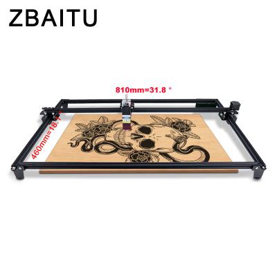 China ZBAITU M81-FF80 Automated Loading Laser Engraving Cutting Machine 81*46cm Large Area Laser Engraving 32 Bit Engraver with Pneumatic Laser Head for sale