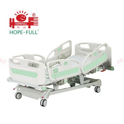 China Electric Hospital Hospital Bed HOPEFULL 5 Function Hand Control Medical Clinic Bed Price for sale