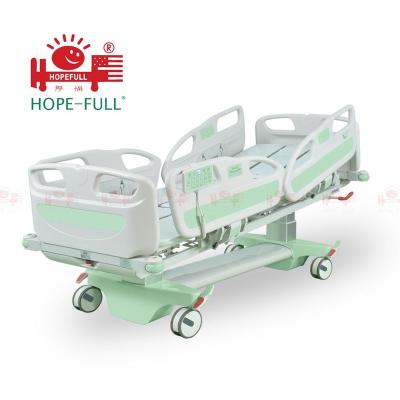 China linak 5 functions high quality hospital bed HOPEFULL motor electric hospital bed ICU for sale