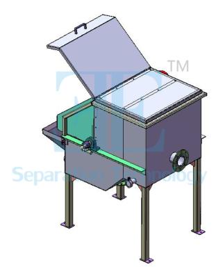 China Industrial and Municipal Wastewater Treatment Rotary Drum Screen Machine Rotary Drum Screen Equipment for Slaughter Wastewater Treatment for sale