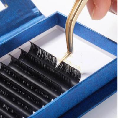 China Soft Light Weight Mink Eyelash Individual Lips Beauty Makeup Ellipse Eyelash Flat Extension Tips Extension For Lady for sale