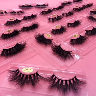 China Long natural wholesale min order quantity with box 25mm private label mink eyelash 3d lashes mink eyelash seller for sale