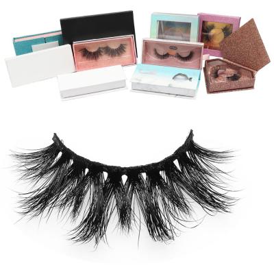 China Factory Wholesale Hot Sale Custom Eyelash Crisscross Packaging 3D Natural Mink Eyelashes for sale