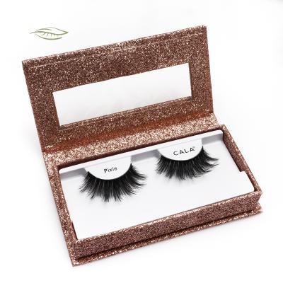 China Wholesaler Natural Synthetic Hair Crisscross Lash 3D With Eyelash Packing Box Custom for sale