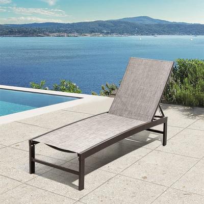 China Eclectic Outdoor Leisure Convertible Adjustable Lounge, Courtyard, Villa Leisure Pool Lounger for sale