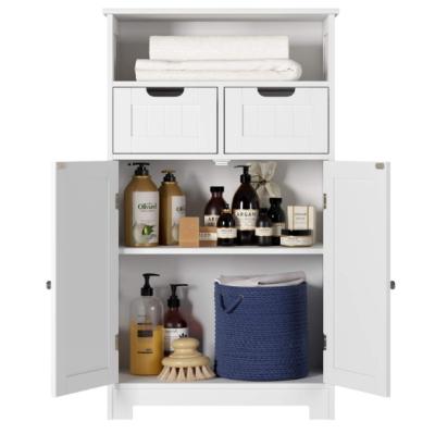 China Wooden (Height) Adjustable Bathroom Storage Cabinet With Drawers for sale