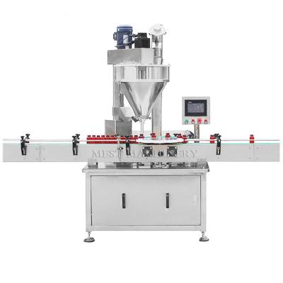 China Competitive Price Food Rotary Single Head Automatic Powder Filling Packing Machine For Bottles Cans Jars for sale