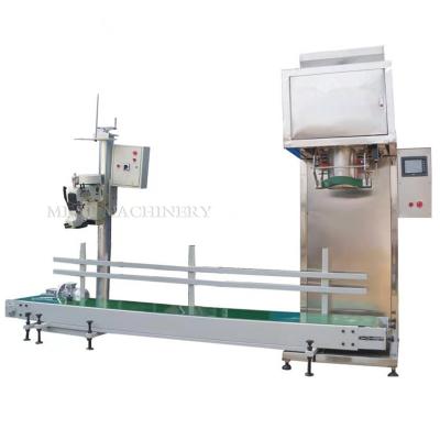 China Food Particle Single Head Weighing Machines Semi Automatic Grain 50kg Sand Bags Filling Packaging Sealing Machine for sale