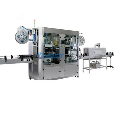 China High Precision Food Sleeve Shrink Automatic Beverage Milk Red Wine Mineral Water Plastic Glass Bottles Labeling Machine for sale