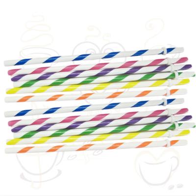 China 2012 direct sale reusable color disposable striped straws, yellow white striped plastic sipper for sale