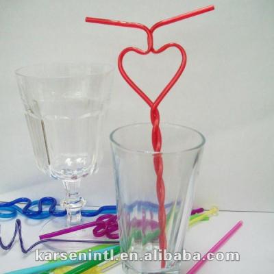 China Viable Creative Funny Heart Shaped Couple Straw for sale