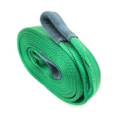 China 100% plolyester 2T 1M Double Layer Polyester Flat Webbing Sling with 50mm belt width for sale