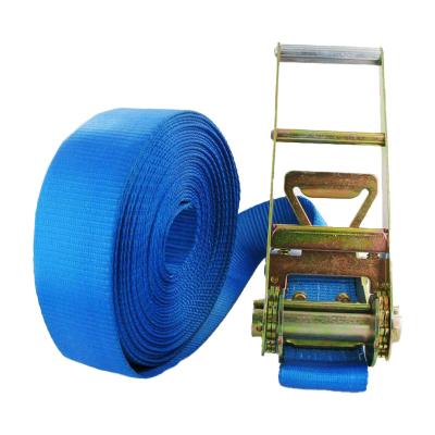 China Cargo Fixation Ratchet Tie Down Straps 50mm 3000kgs  Cargo Lashing Straps Ratchet Belt for sale