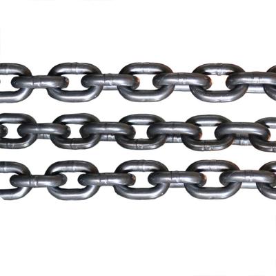 China Standard G80 Durable Lifting Chain Manganese Steel Lifting Chain Black Hand Crane Protective Lifting Chain for sale