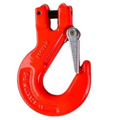 China Durable 3.15 Tons G80 Breakaway Claw Lifting Hook Alloy Steel Hook Clevis With Latch for sale