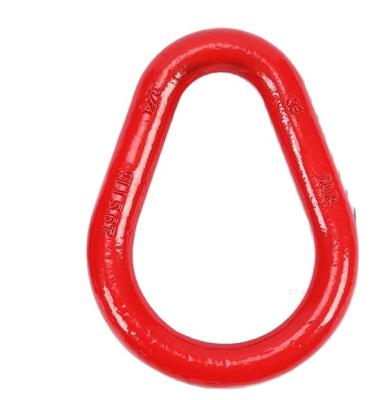 China High Strength 4.9T Lifting Goods Pear Form Connecting Link Ring Alloy Steel Link Ring Rigging Accessories for sale