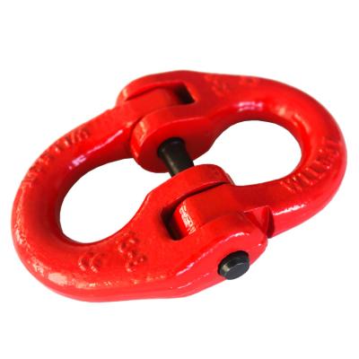 China Goods 15 Ton G80 Double Ring Linkage Buckle Lifting Alloy Steel Sling European Type Chain Link for sale