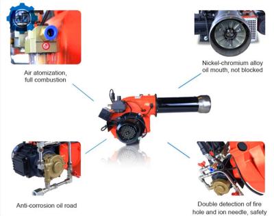 China 350kw 550kw 550kw 700kw 1050kw 1400kw Light Diesel Oil Burner Waste Oil/Gas Dual Fuel Burner For Asphalt Plant for sale