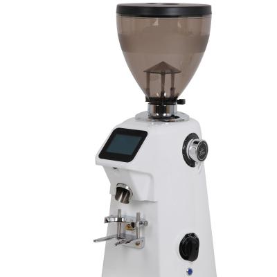 China Car 74mm Flat Burr Commercial Automatic Coffee Grinder with Touch Screen Aluminum Super Power Coffee Machine for sale