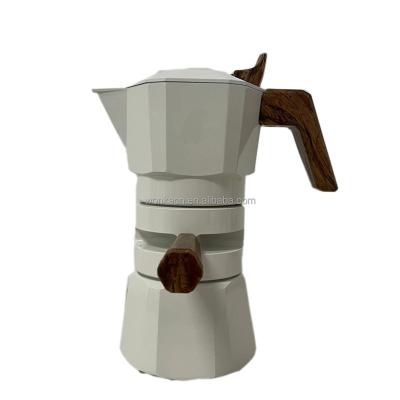 China Hotel 2 cups coffee pot moka pot smart coffee maker espresso makers with anti-over extraction design moka pot coffee machine for sale