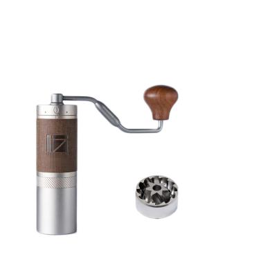 China Pour Over New X Folding Handle Portable Coffee Grinder Heptagonal Coffee Grinder Grinding Manual Coffee Grinder for Car for sale