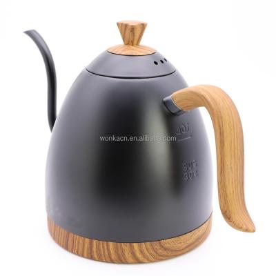 China 1 PC Craftsman Constant Temperature 600ml Gooseneck Variale Temperature Control Kettle Viable Coffee Pot for sale