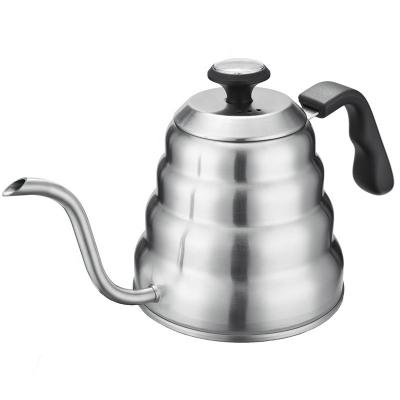 China Modern Cloud Shape Hand Brew Hot Pot Coffee Pot Kettle Fine Dripping Filter Long Mouth Kettle With Thermometer for sale