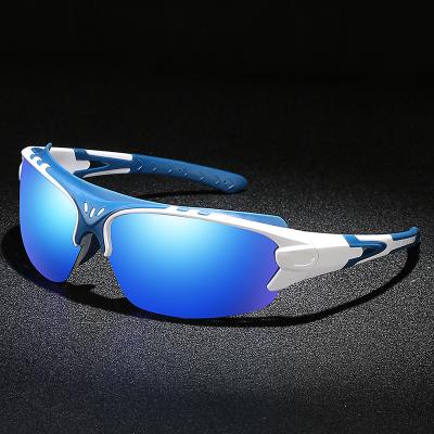 China Fashion Sunglasses Good Quality 5 Colors Outdoor Luminous Sports Cycling Half Frame Sun Glasses Men's Polarized Sunglasses for sale