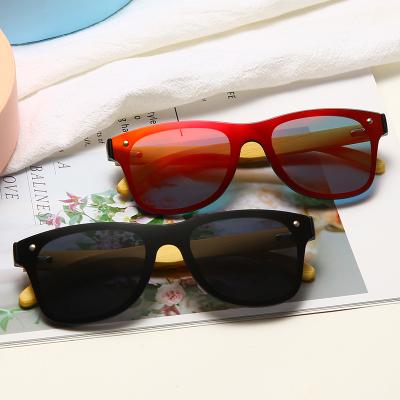 China Nature Popular Outdoor Bamboo Sunglasses Classic Sunglasses Fashion Mirror Orange Glass Men's Driving Lenses Tint Lenses for sale