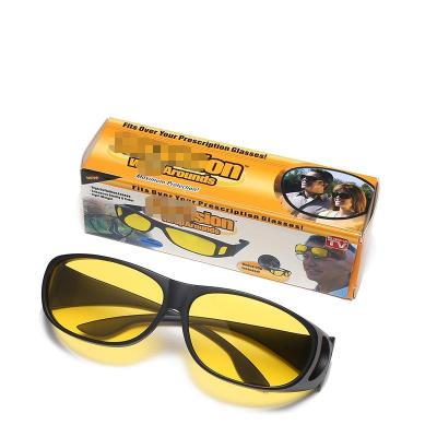 China Cheap Hot Sale Good Quality UV400 Night Vision Sunglasses Price Wrap Around Wind Proof Day Night Vision Driving Sunglasses for sale