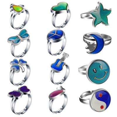 China Stone Rings Small Boys Girls Rings Temperature Color Changing Cute Trendy Animal Cute for sale