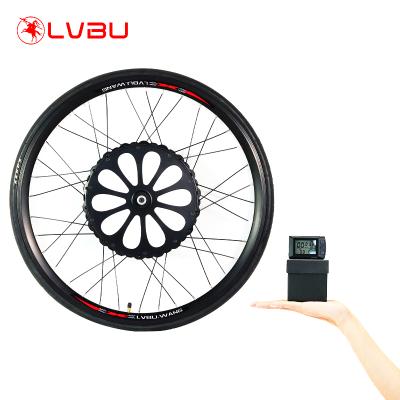 China Lvbu High Quality Hidden Wheel BX20D Power Bicycle Ebike Conversion Kit 36v Peddle Aid 250W 350W 16-29' 700c for sale