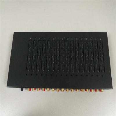 China SMS GSM Modem Pool 16 Ports 128SIMs With Rotation SIM Card , SMS Gateway for sale