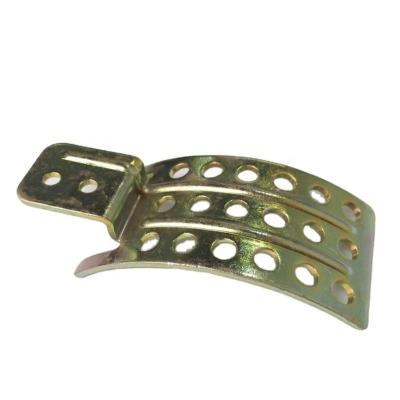 China custom stamped bending zinc plating q235 carbon steel zinc coating stamping parts as per drawings or samples for sale