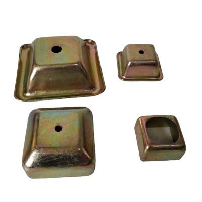 China Carbon Steel Material Custom Steel Antirust Square Pipe Stacking Caps for sale