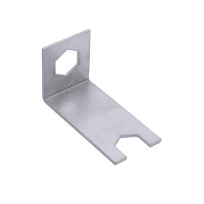 China Stainless Steel Sheet Metal Stamping Utility Custom Aluminum Stamped Corner Positioning Brackets for sale