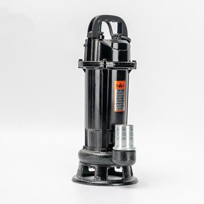 China 0.75hp 550W sewage transport and flood control WATER TRANSPORT SEWAGE submersible PUMPS the base is provided with a cut-off blade for dirty water for sale