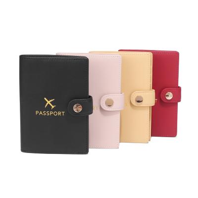 China Travel Wallet Credit Card Holder Cover Leather Passport Waterproof Genuine Leather Holder for sale