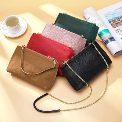 China Luxury Fashion Shoulder Bags Chains Toss Women Handbags Cross - Body Phone Bag For Women Ladies With Two Strap for sale