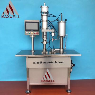 China QGB-2Y Semi-automatic drink can liquid gas filling valve crimp aerosol bag on valve filling machine for sale