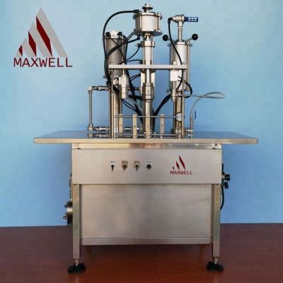 China Chemical Semi-automatic Oxygen Air Inflator / Aerosol Filling Machine for sale