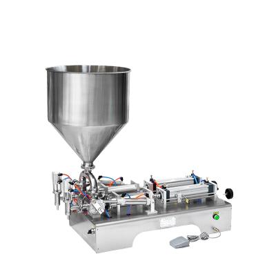 China G2WGD Horizontal Semi Automatic Beverage Double Heads Stick Pneumatic Ointment Filling Machine Piston Honey Filling Machine for sale