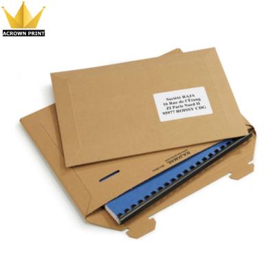 China Recyclable Custom Logo A1 Brown Corrugated Kraft Cardboard Mailing And Envelope for sale