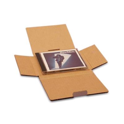 China Custom Printing Materials Printing Easy-fold Custom Kraft Paper Corrugated Cardboard Recycled Bookfold Die Cut Envelope Mailer Boxes for sale